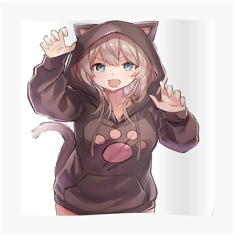 Anime Cat Girl With Hoodie Ubicaciondepersonascdmxgobmx