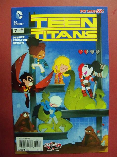 Teen Titans 7 Ken Rocafort Harley Quinn Variant Cover 96 Or Better