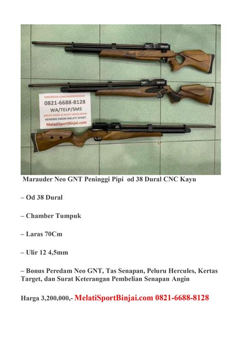 Maybe you would like to learn more about one of these? Senapan Pcp Marauder Od 38 Titanium - Jual Marauder ...
