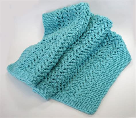 Heirloom Knit Baby Blanket Easy Care Machine Washable