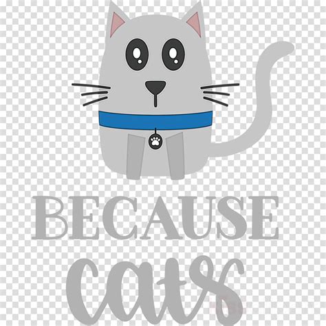 Because Cats Clipart Cat Whiskers Logo Transparent Clip Art