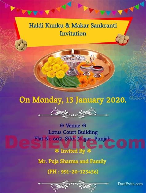 Visit us for more information! Haldi Kunku Invitation Card | Unique wedding invitation ...