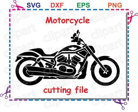 Motorcycle Clipart Instant Download Harley Svg Svg Eps Png Dxf Files