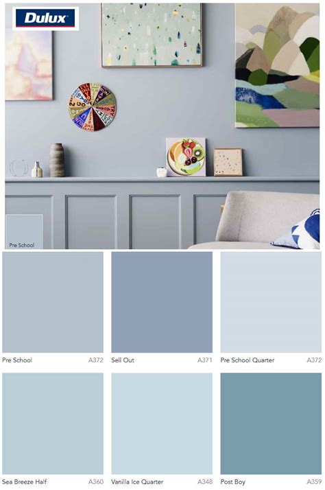 Dulux Blue Paint Colours Light Blue Interiors By Color