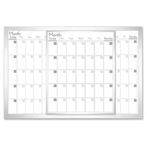 A Magnetic Calendar On A White Background With The Words Months And