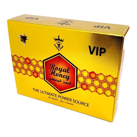 Oem Natural Honey Golden Branded Printed Royal Vip Honey Strength Honey