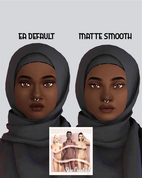 Matte Smooth Skin Overlay Emmibouquet The Sims 4 Skin Sims 4