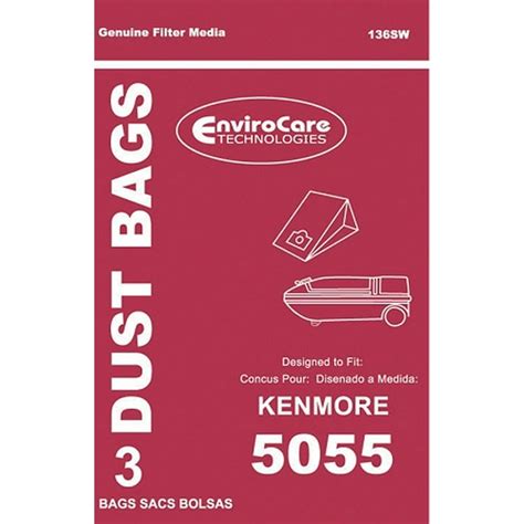 Kenmore Vacuum Bags 5055 3 Pack By Envirocare