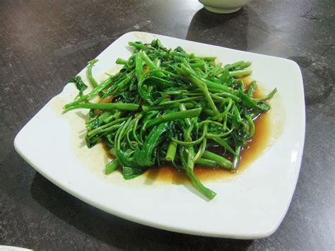 It has many other names in other languages, such as phak bung in thai and kangkung in malay and indonesian. Stir fried water spinach - Wikipedia