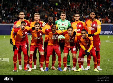 Moscow Russia November 28 Galatasaray Players Pose For A Photo