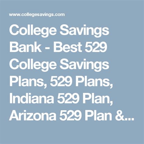 College Savings Bank Best 529 College Savings Plans 529 Plans