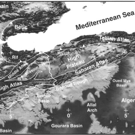 Map Of North Africa Showing The Location Of The Region Of Transect A A