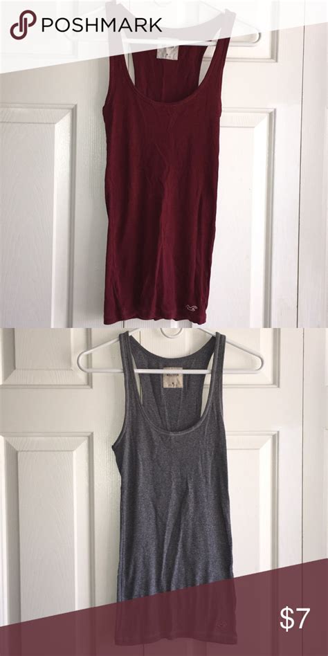 hollister racerback ribbed tanks 2 in 2020 hollister tops hollister racerback