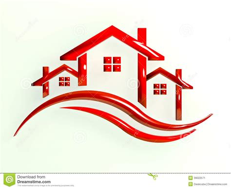 Real Estate Houses Image Logo Stock Illustration Image