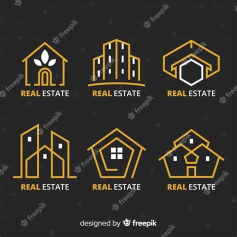 Elegant Real Estate Logo Collection Vector Free Download