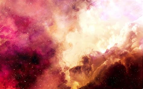 Nebulosa Colorida En El Espacio Profundo Nubes Rojas Y Marrones 3d