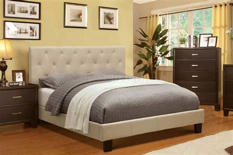 Modern bedroom furniture for the master suite of your dreams. Leeroy CM7200 Bedroom Set in Ivory w/Options