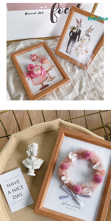 Framed Dried Flowers Wall Decor Floral Frame Pink Flower Etsy