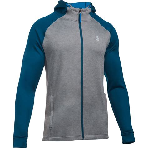 Under Armour 2017 Coldgear Tech Terry Fitted Hoody Pullover Mens Sports