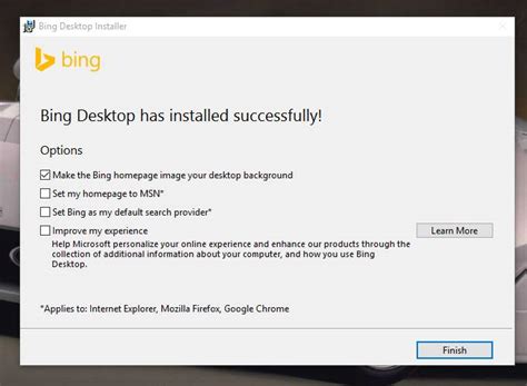 How To Set Bing Background Images As Wallpaper In Windows