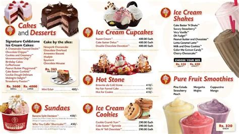 Cold Stone Creamery Menu Prices Updated April 2023