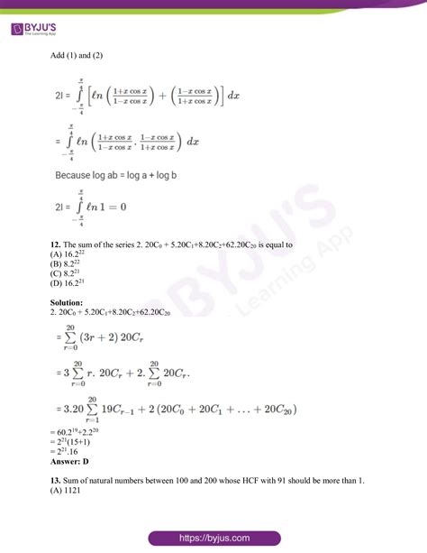 Do solve them giving yourself time limits, to master iit maths before final exam day. JEE Main 2019 Maths Paper with Solutions (April ...
