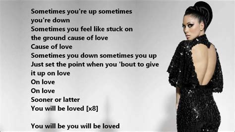 Nicole Scherzinger You Will Be Loved Lyrics On A Screen Youtube