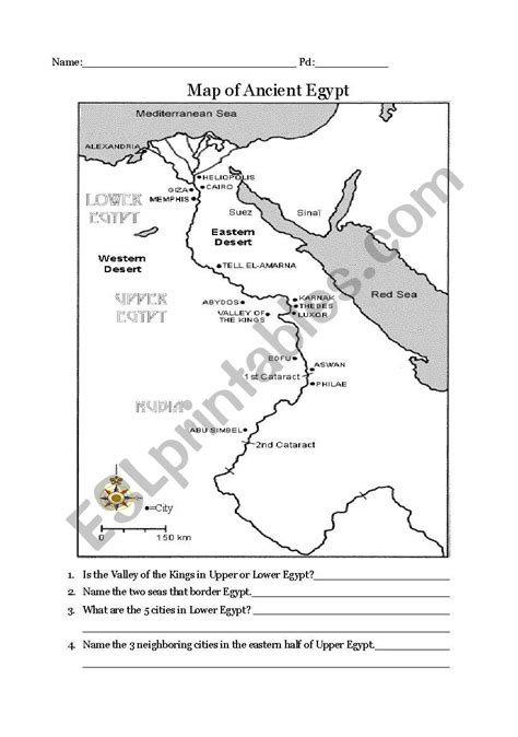· dozens of ancient egypt free printables for your homeschool. Ancient Egypt map - ESL worksheet by monsone