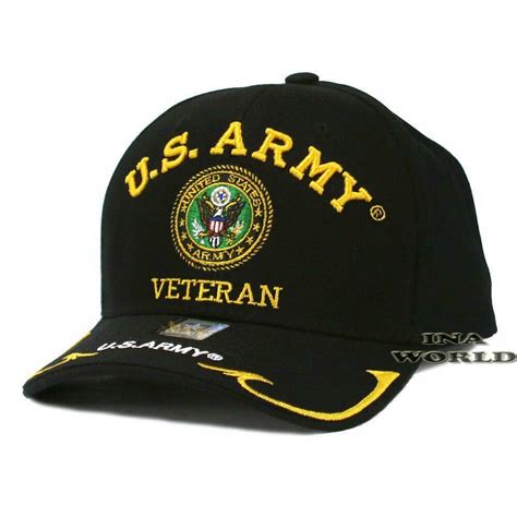 Us Army Hat Veteran Military Officially Logo Licensed Baseball Cap