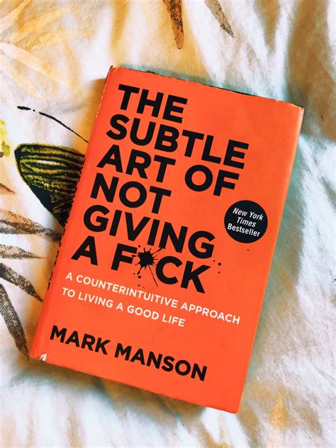 A Great Book To Read The Subtle Art Of Not Giving A Fuck Ruffles And Reflections