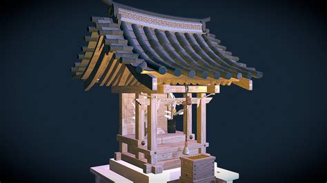 Wip Japanese Shrine 3d Model By Christianbutlerfrancis C0285bc