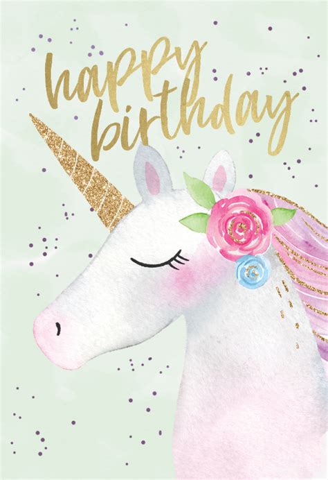 Free Printable Unicorn Birthday Cards Printable Word Searches