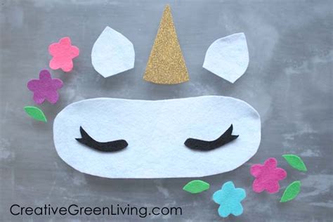 Cut out the ears and use some fabric makers or sharpie to draw the inside of it. How to Make a Unicorn Horn Sleep Mask from a Recycled T ...