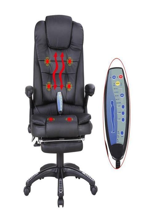 * chair does not spring tilt. Executive Vibrating Massage Office Chair With Footrest ...