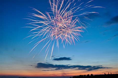 Fireworks In Clear Dusk Sky Photo Free Sky Image On Unsplash