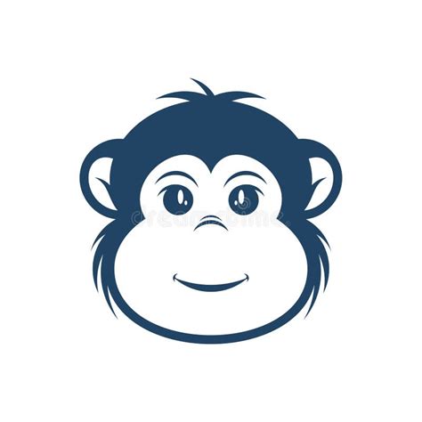 Head Monkey Vector Illustration Head Monkey Logo Design Concept