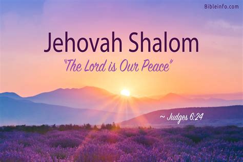 What Does Jehovah Shalom Mean