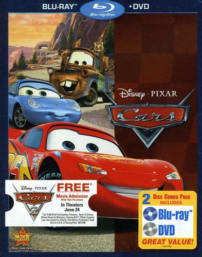 Cars Ws Blu Raydvd Combo In Blu Ray Case 2 Discs O Sleeve Blu