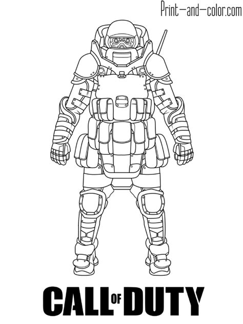 Call Of Duty Coloring Sheets Free Coloring Pages