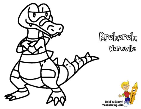 Photos - Bild - Galeria: POKEMON COLORING PAGES KROOKODILE