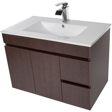 Strato Wall Mounted Bathroom Vanity Cabinet Set Bath Furniture With