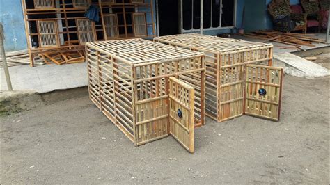 Bahan dari bambu tanpa kayu lain, dgn ukuran p x l x t = 80 cm x 50 cm x 50 can tinggi kaki 30 cara membuat kandang ayam dari bambu, sederhana dan irit biaya. Ukuran Kandang Ayam Bangkok Dari Bambu : Sebab kandang memiliki peran yang sangat penting bagi ...