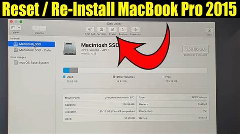 How To Reset Format Macbook Pro 2015 Back To Factory Default Youtube