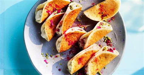Syrian Filled Pancakes With Pistachio Cream Gourmet Traveller