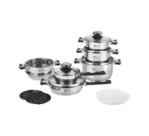 Tissolli 16 Piece Stainless Steel Cookware Set Makro