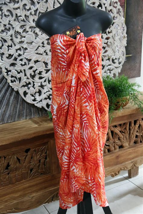 Bali Beach Mumu Sarong Balinese Sarong Dress Tie Up Tube Sarong S