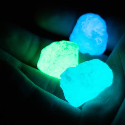 Glow In The Dark Marble Stones Hot Green Core Glow Touch Of Modern