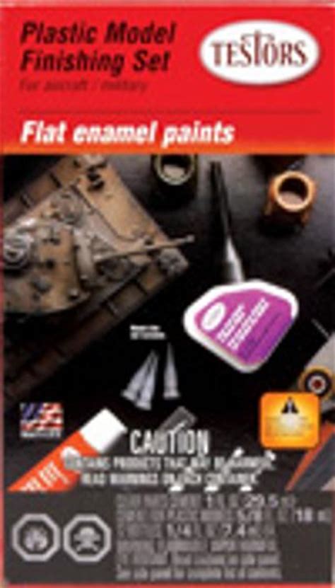 Enamel Finishing Kit Flat Hobby And Model Paint Set 9160 By Testors 9160