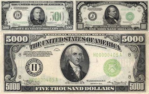 A 500 Or 10000 Bill The Story Behind Large Denomination Currency