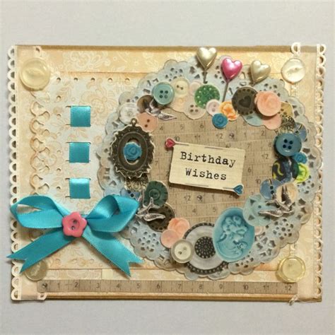 Card Idea Using Spellbinders Ribbon Threader Die And Docrafts Sew